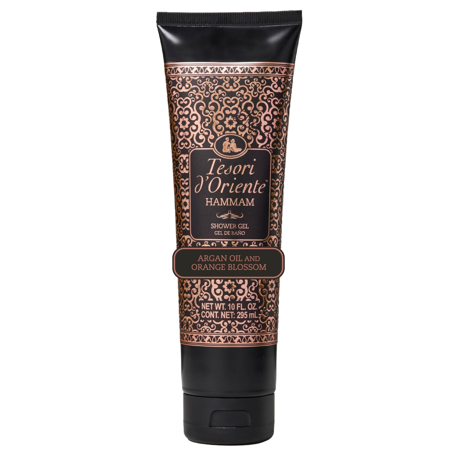 Tesori d’Oriente Hammam Shower Gel, 10 fl oz, Gentle, Hydrating Body Wash with Argan Oil & Vitamin E, Warm Orange Blossom Scented, No Silicones Beauty & Personal Care Tesori d'Oriente
