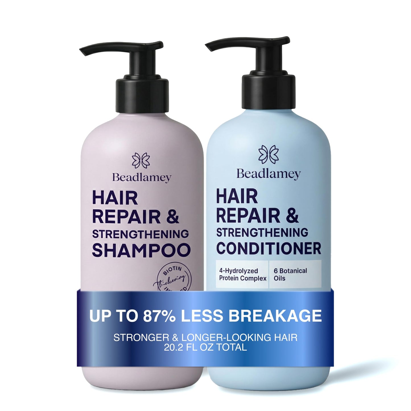 Biotin Shampoo & Conditioner Set For Longer Hair: Promotes Healthy Hair Growth, Strengthens Damaged Hair, Prevents Hair Breakage, Infused With Biotin Beauty & Personal Care Beadlamey ?