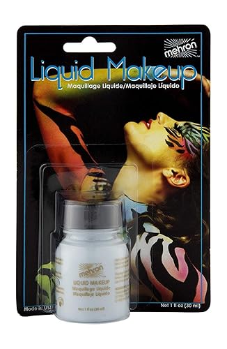 Mehron Makeup Liquid Makeup | Face Paint and Body Paint Perfect for Halloween, Cosplay I Air Brush Compatible (1 oz) (MOONLIGHT WHITE) Beauty & Personal Care Mehron