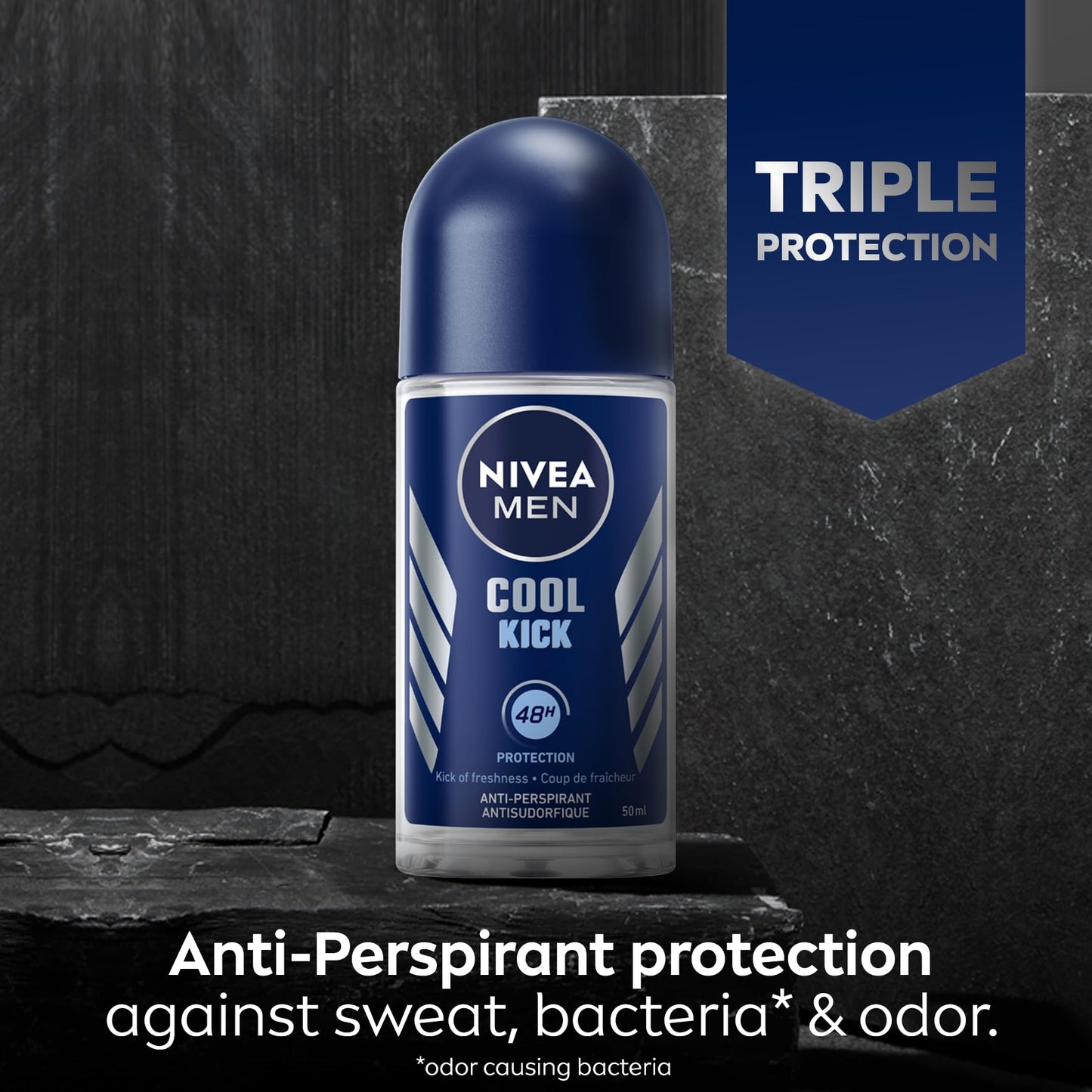 Nivea Cool Kick Anti-perspirant Deodorant Roll-On, 50ml Beauty and Personal Care NIVEA