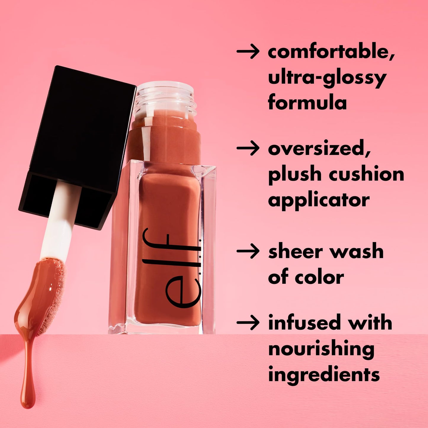 e.l.f. Glow Reviver Lip Oil, Nourishing Tinted Lip Oil For A High-shine Finish, Infused With Jojoba Oil, Vegan & Cruelty-free, Jam Session Beauty & Personal Care e.l.f.