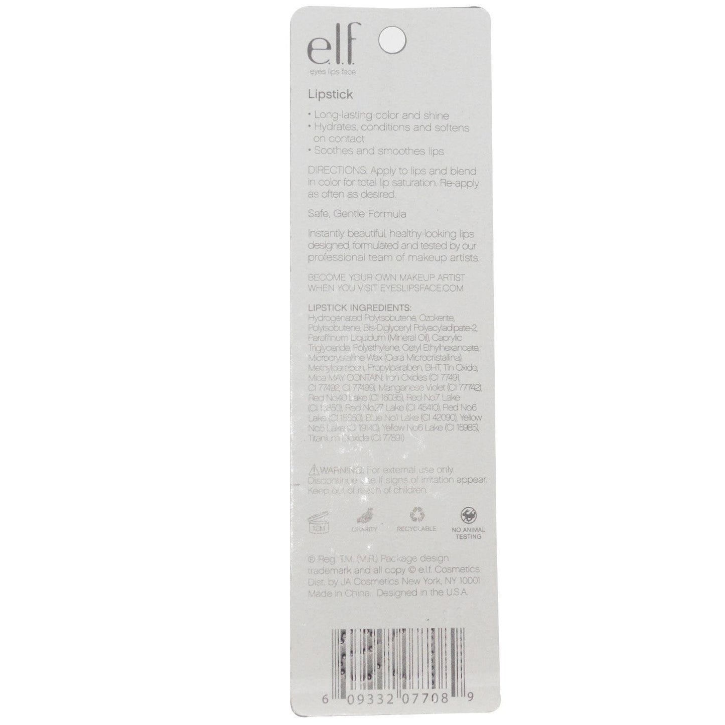 e.l.f. Lipstick, Charming, 0.12 Ounce Beauty & Personal Care e.l.f.