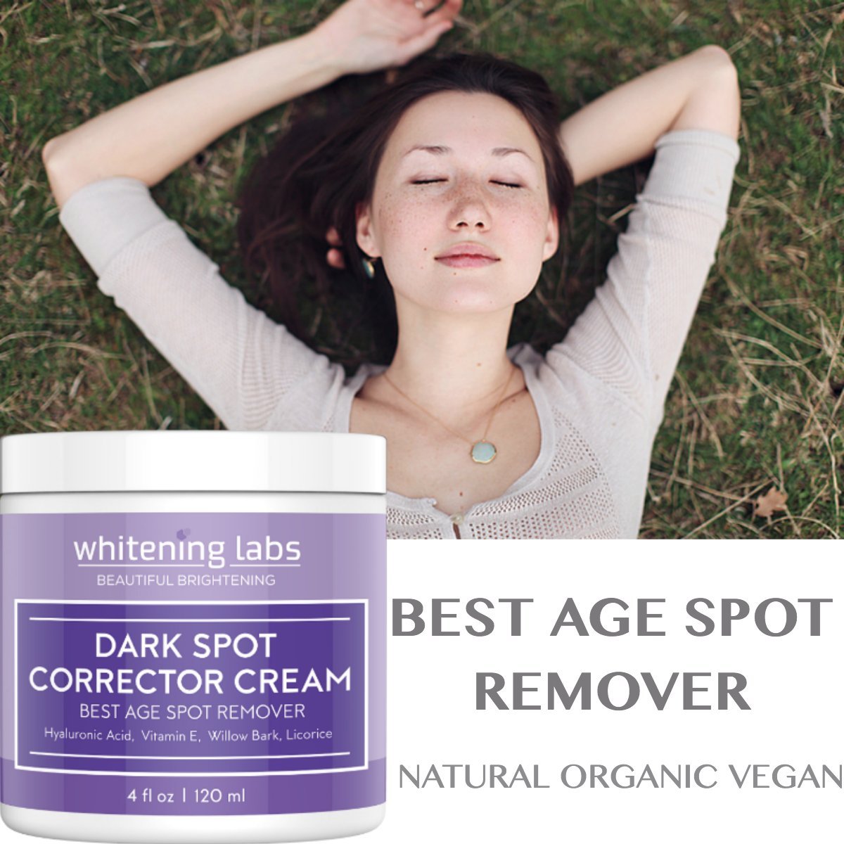 Whitening Labs Dark Spot Corrector - Anti-Aging Moisturizer for Face, Body, Sensitive Areas, Men & Women Beauty & Personal Care whiteninglabs