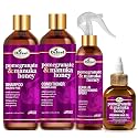 Difeel Pomegranate & Manuka Honey Hair Care Set - 12oz Shampoo, 12oz Conditioner, 8oz Leave-in Spray, 2.5oz Hair Oil Beauty & Personal Care Difeel