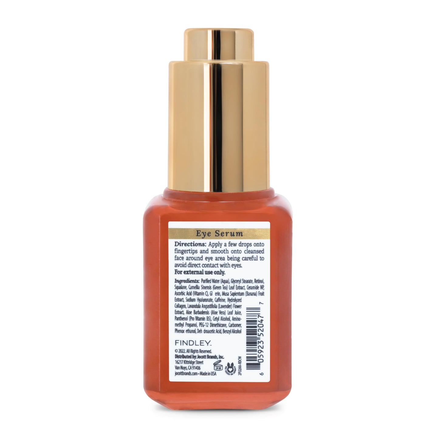 Findley Vitamin C & Hyaluronic Acid All-in-One Eye Serum | Minimizes Puffiness & Dark Circles | Radiant Glow (1 Fl Oz) Beauty & Personal Care Findley