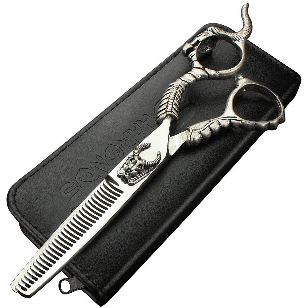 6-inch hair clippers, hair clipper set with handle pattern, noble resin hair clippers, stainless steel scissors