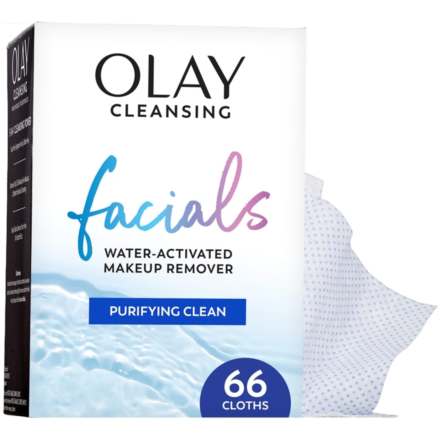 Olay Makeup Remover Wipes, Daily Facials Deep Clean Face Cleanser for Normal to Oily Skin, Alcohol & Fragrance Free, Soft Face Wash Towels, Travel Beauty & Personal Care Olay