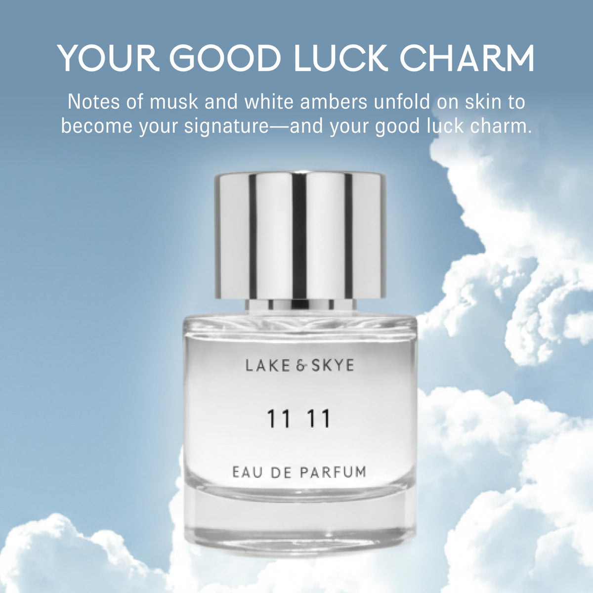 Lake & Skye 11 11 Eau de Parfum Travel Spray, Long Lasting Fragrance, 0.5 fl oz (15 ml) - Skin Musk, Clean, Vegan, Paraben-Free, Cruelty-Free Beauty & Personal Care Lake & Skye