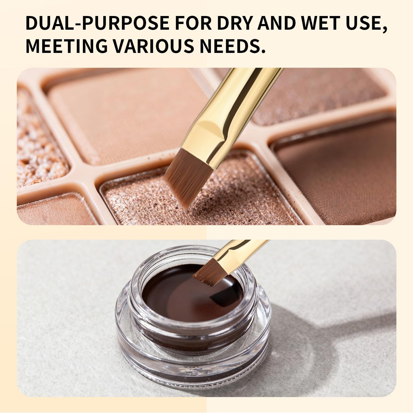 Docolor Duo Eyebrow Brush,Professional Angled Eye Brow Brush and Spoolie Brush Beauty and Personal Care docolor