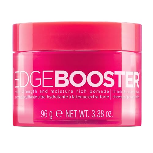 Style Factor Edge Booster Extra Strength & Moisture Rich Pomade | Strong Hold Edge Control Gel for Thick & Coarse Hair | High Shine, Non-Greasy Beauty & Personal Care Style Factor