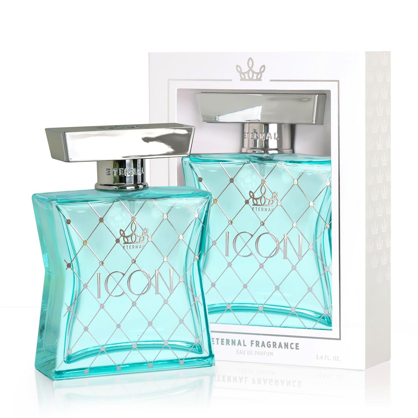 Eternal Fragrance - Eternal Icon - Inspired by Iconic Bergamot Green Tea Perfume - 3.4 oz (100ml) - EDP - Clean Ingredients - Unisex Perfume for Men Beauty & Personal Care Eternal Fragrance