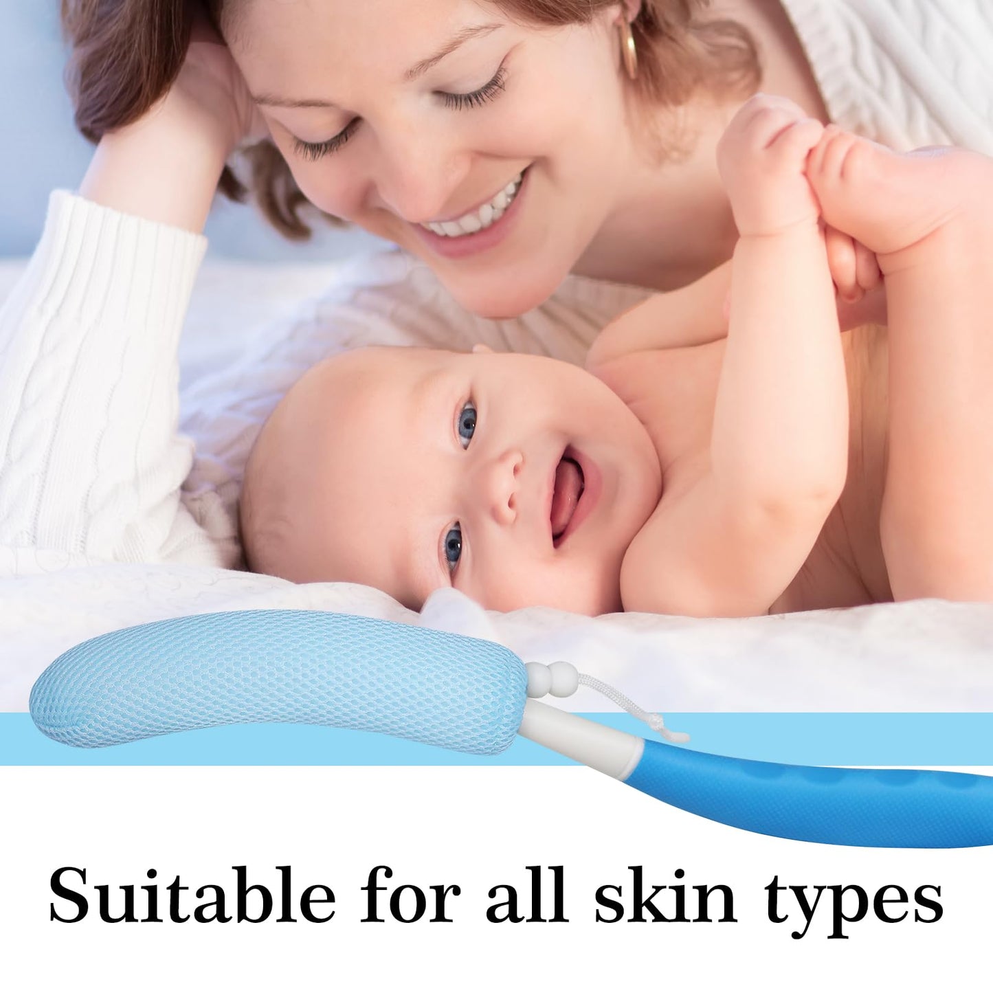 Leetye Mei Long Handle Bath Brush Back Scrubber for Use in Shower,Dual-Sided Non Slip Shower Scrubber for Cleaning Body?Exfoliator Wet or Dry Brushing Beauty & Personal Care Leetye Mei