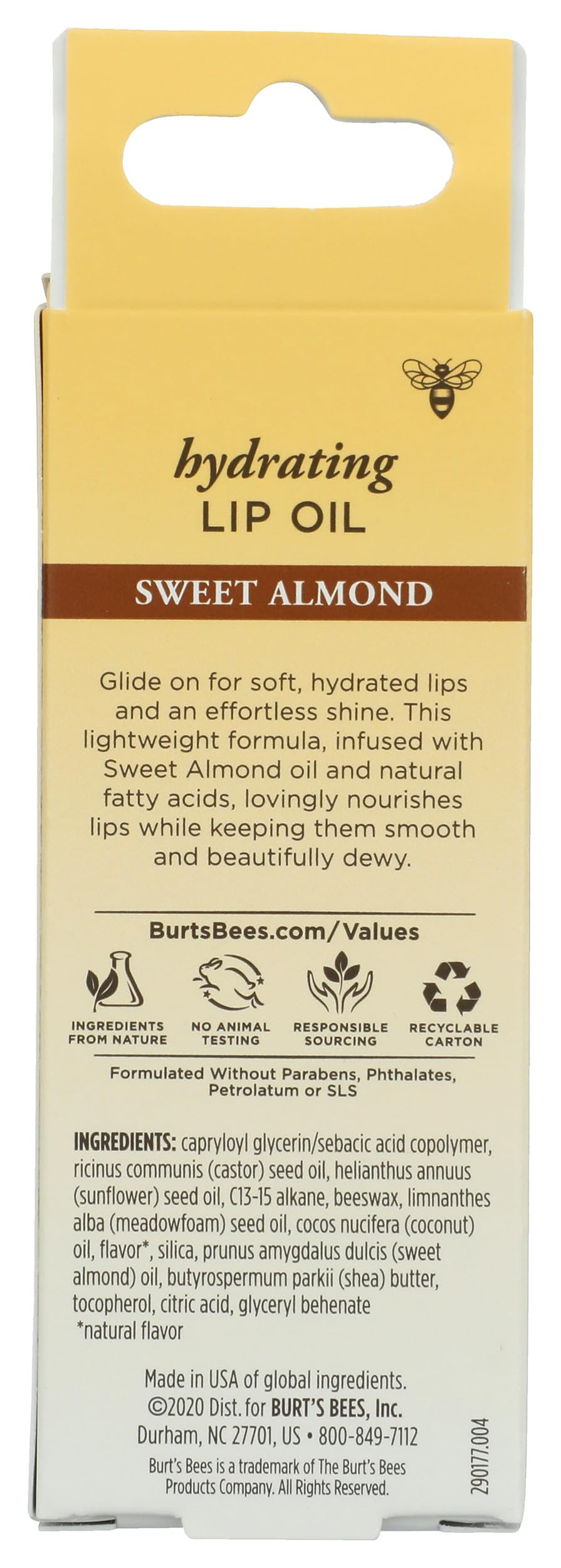 Burt's Bees Hydrating Lip Oil With Sweet Almond Oil By Burts Bees for Unisex - 0.27 Oz Lip Oil, 0.27 Oz Beauty & Personal Care Burt's Bees