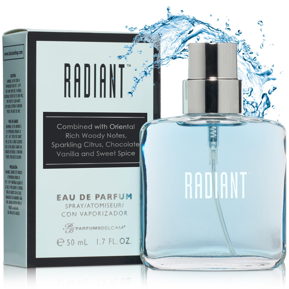 PB ParfumsBelcam Radiant Eau de Parfum for Women - Warm Oriental Vanilla Gourmand Perfume with Citrus, Chocolate & Caramel - Sweet Spicy Fragrance Beauty & Personal Care PB ParfumsBelcam