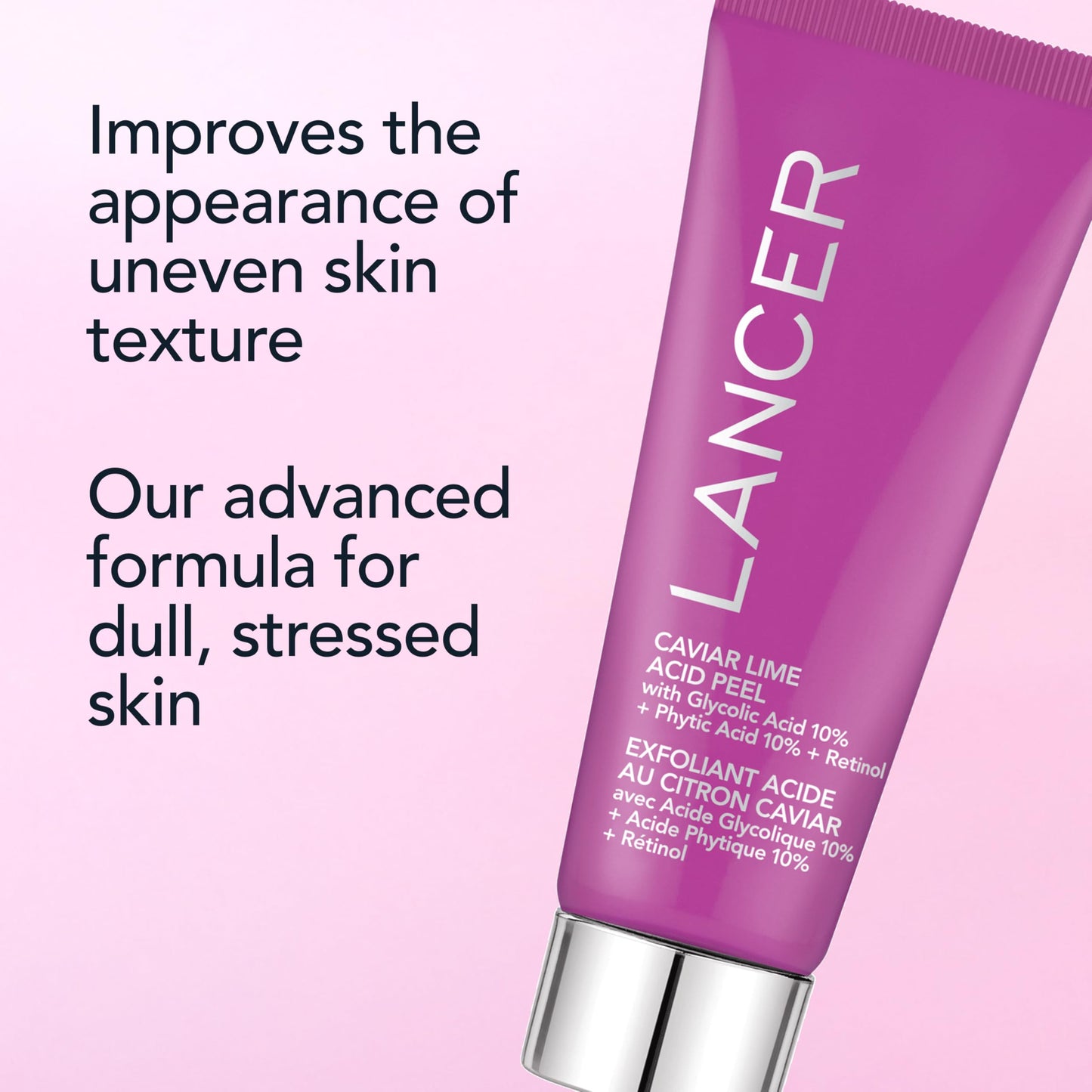 Lancer Skincare Caviar Lime Acid & Retinol Peel | Glycolic Acid Chemical Peel for Face | Chemical Exfoliant for Dark Spots & Dead Skin Remover | 0.5 Beauty & Personal Care Lancer