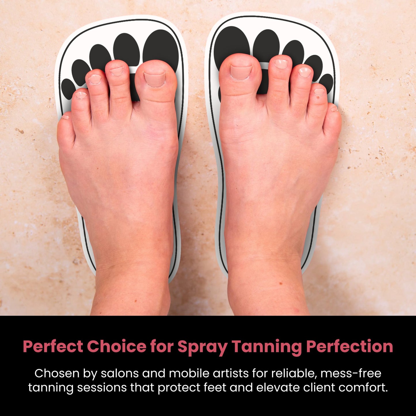 Black 180Pairs(360Feet)Disposable Spray Tanning Feet Pads for Hygienic Foot Protectors,Comfortable & Hygienic Spray Tan Pads Feet-Specifically for the Beauty & Personal Care CHNELSS