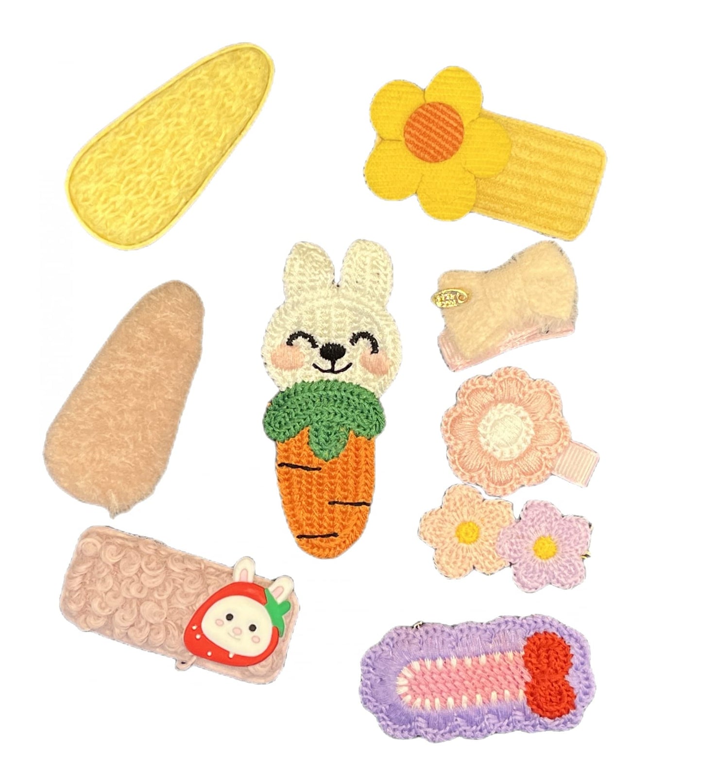 56PCS Cute Hair Clips Fashion Girls Hair Accessories Flower Fruit Colorful Rainbow Candy Dessert Lovely Animal Barrettes Set Non-slip Metal Snap Pins Beauty and Personal Care CISMARK