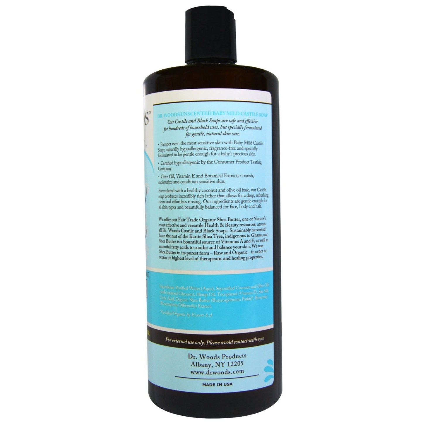 Dr. Woods Shea Vision Pure Castile Soap Baby Mild Unscented -- 32 fl oz Beauty & Personal Care Dr. Woods