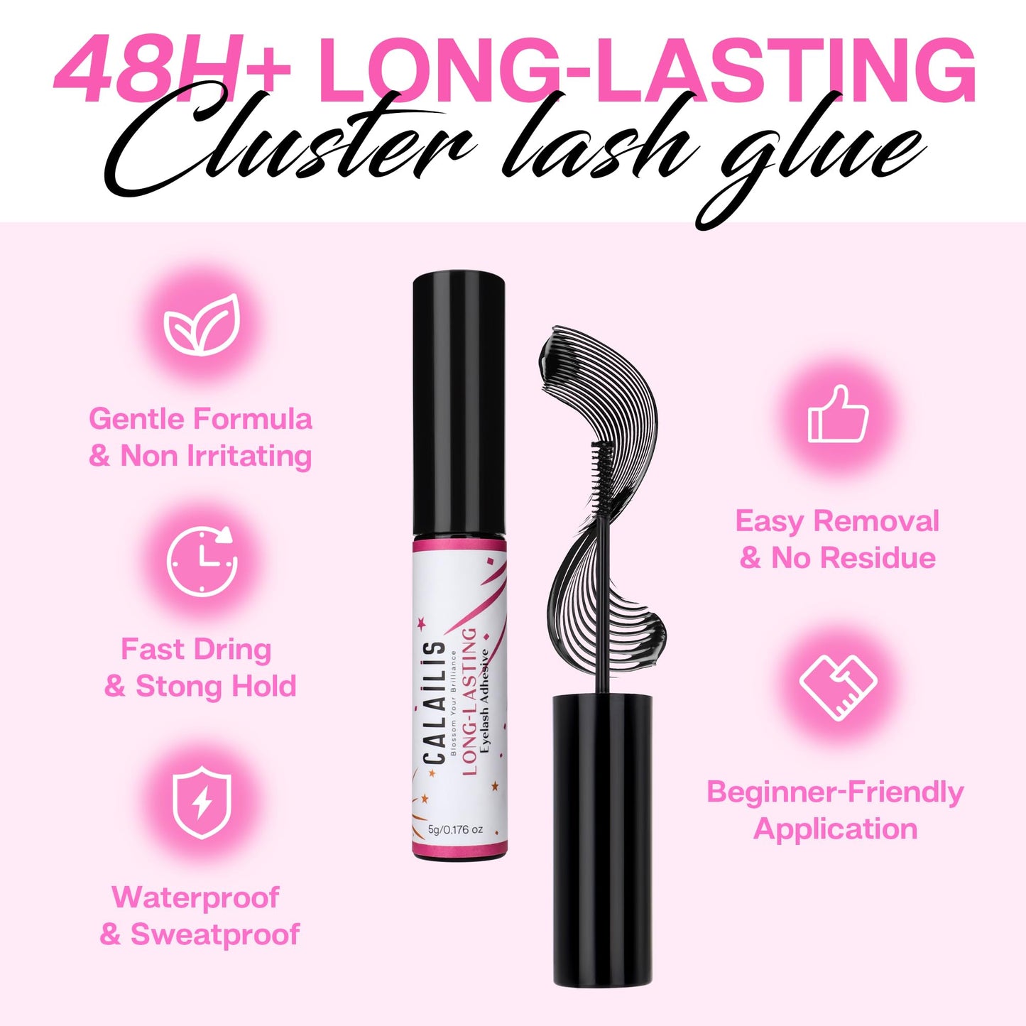 CALAILIS Lash Clusters 168Pcs D Curl Cluster Lashes DIY Lash Extensions Soft and Reusable Eyelash Clusters Mega Volume Super Thin Band Wispy Beauty and Personal Care CALAILIS
