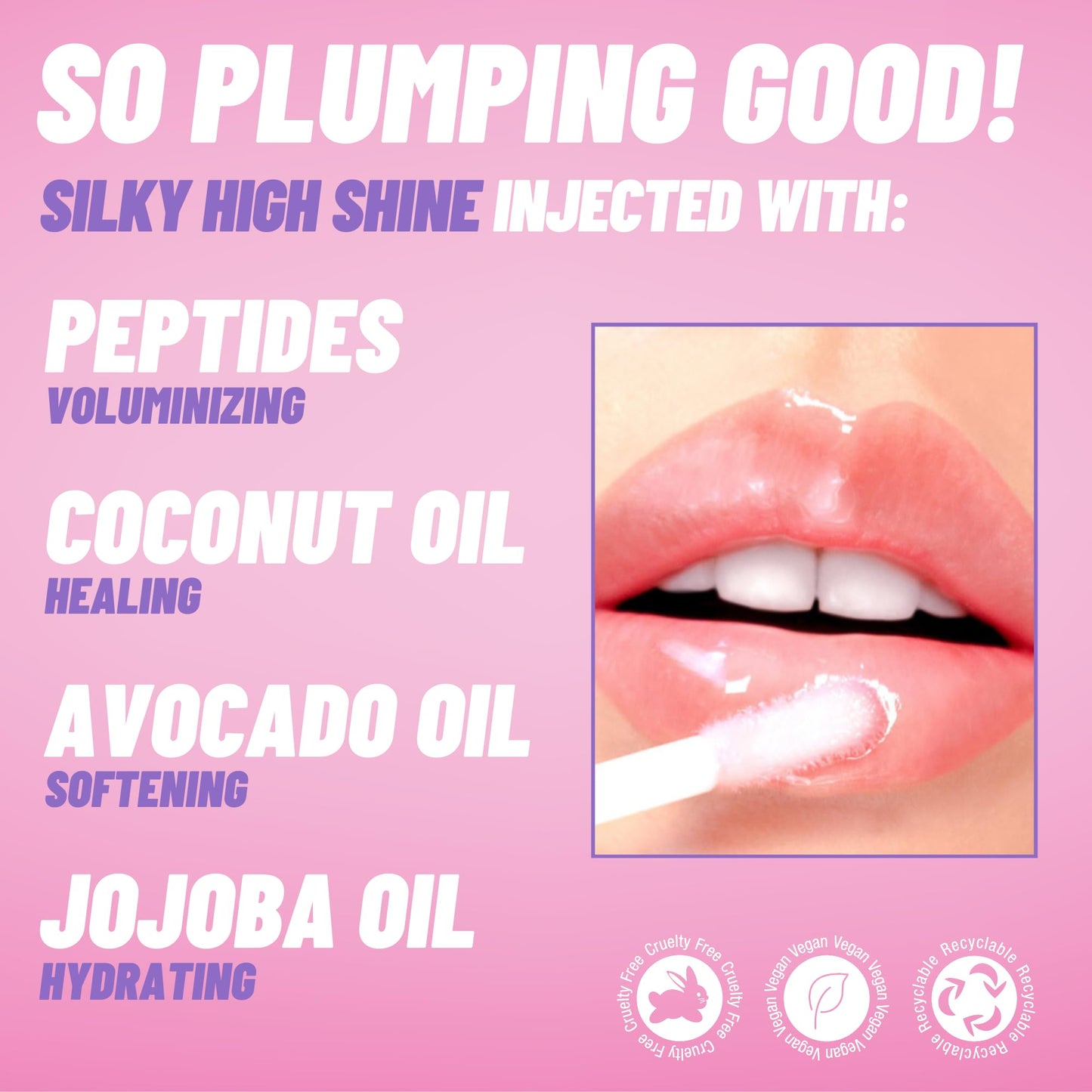 POP Beauty PLUMP POUT | FUSCHSIA FREESIA - Plumping Lip Oil and Hydrating Lip Gloss | Long Lasting Nourishing Lip Glow Oil, Non-Sticky Beauty & Personal Care POP Beauty