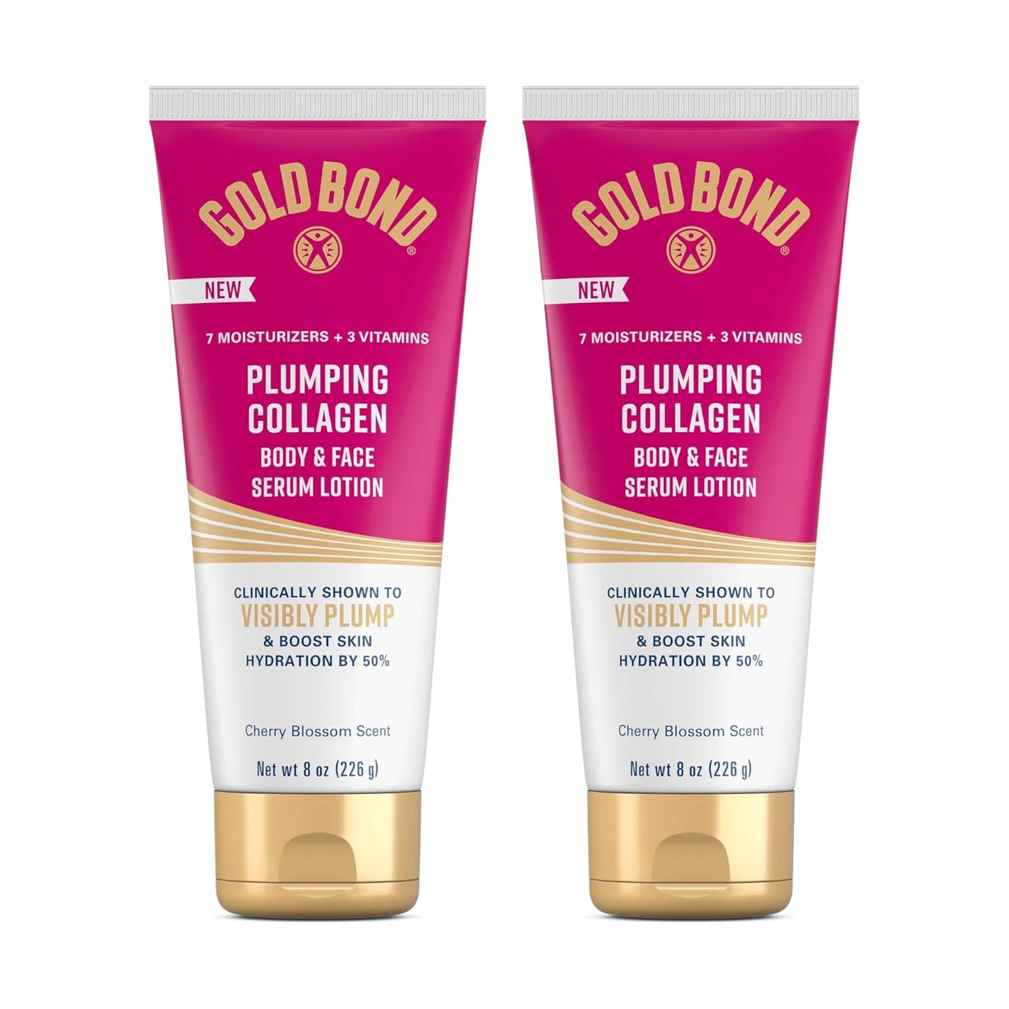 Gold Bond Plumping Collagen Body and Face Serum Lotion, Lightweight Hydrating Moisturizer with Collagen Peptide Complex, Jojoba and Grapeseed Oils Beauty and Personal Care Gold Bond Default Title