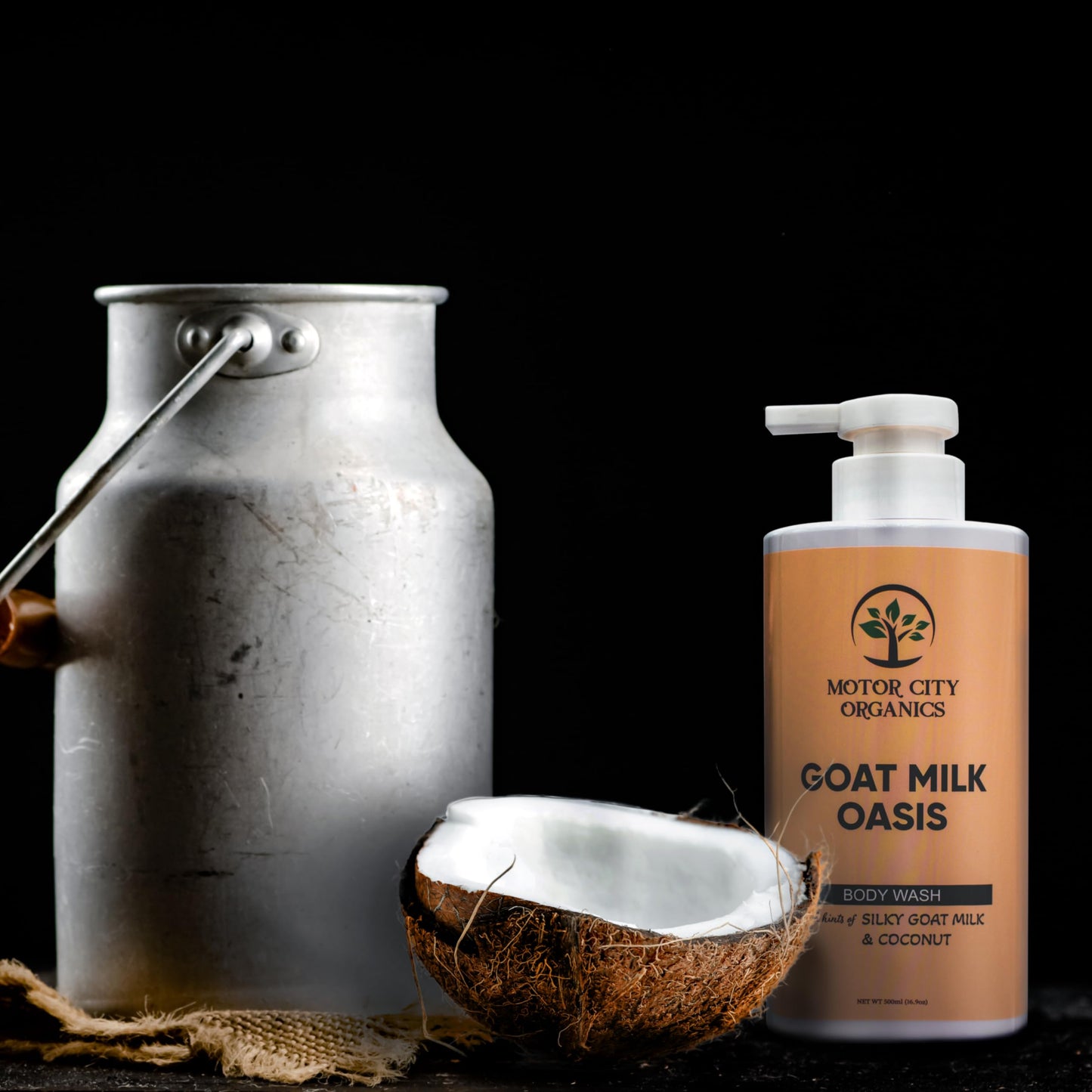 Motor City Organics Goat Milk Oasis Body Wash | Goat Milk Proteins + Lactic Acid | 16.9 oz | Paraben-Free | All Skin Types Beauty & Personal Care Motor City Organics