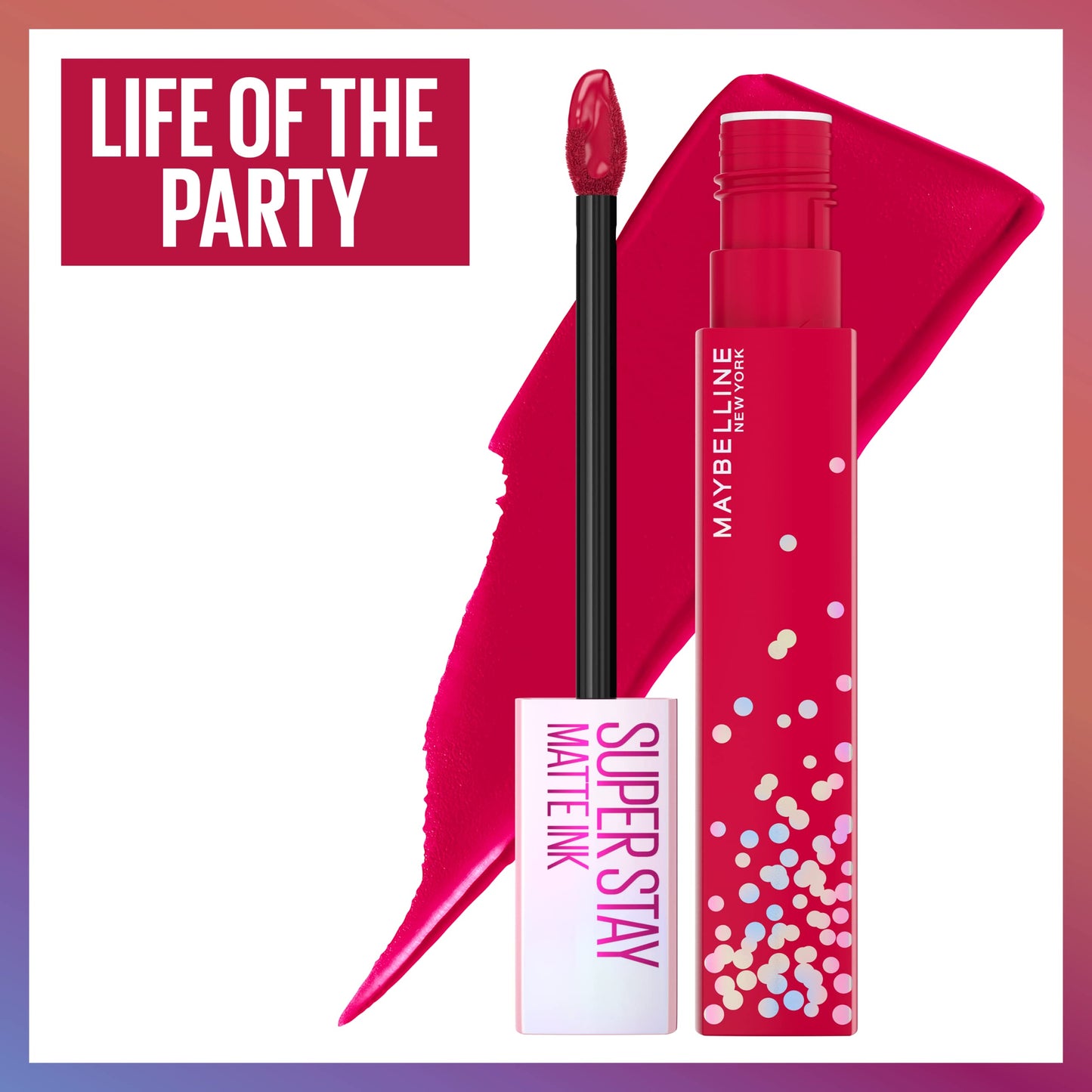 MAYBELLINE New York Super Stay Matte Ink Liquid Lipstick, Transfer-Proof, Long-Lasting, Limited-Edition Birthday-Cake-Scented Shades, Life of the Beauty & Personal Care MAYBELLINE