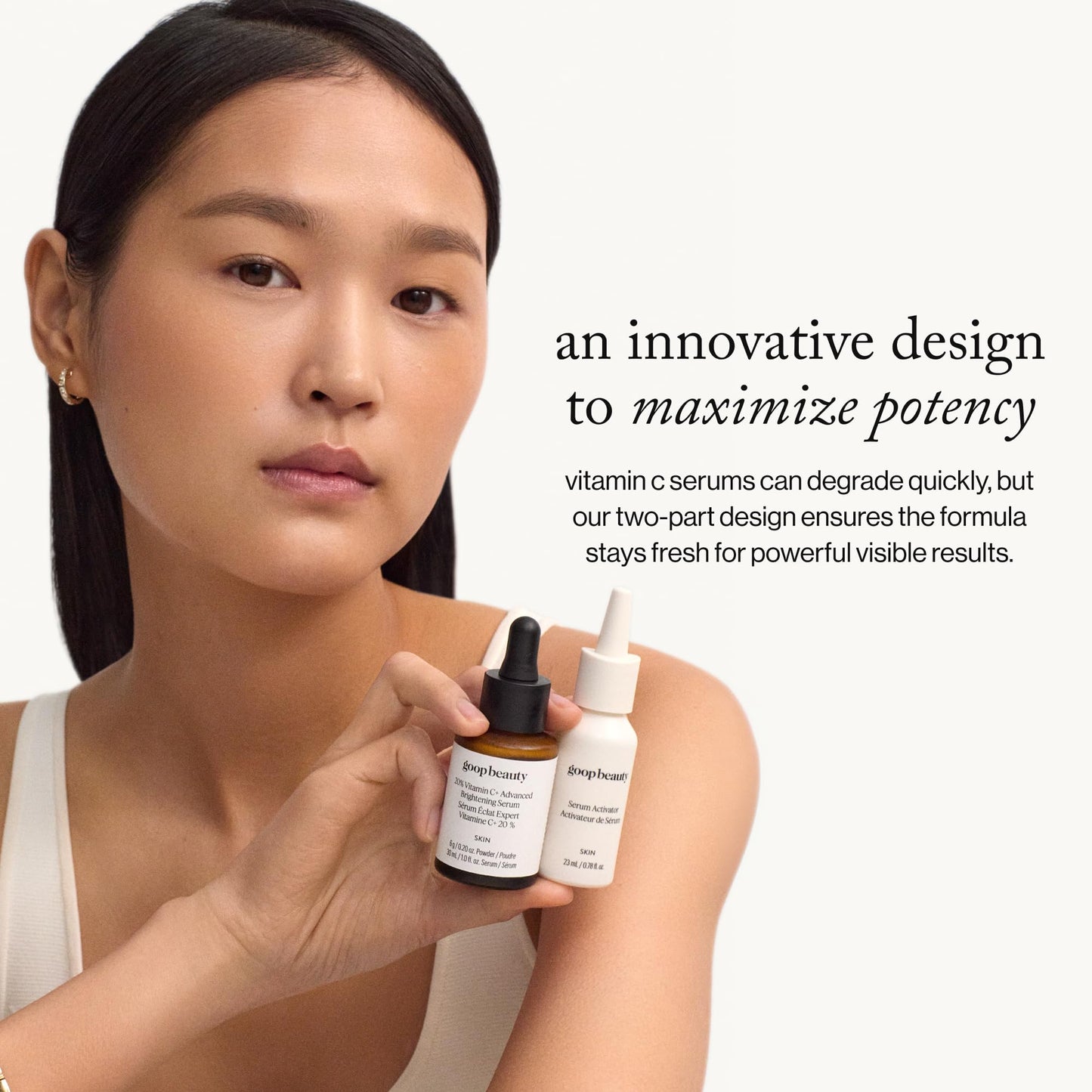 goop Beauty 20% Vitamin C + Advanced Brightening Serum | Vitamin C Serum for Face | Hydrating Facial Serum to Improve Tone & Texture | L-Ascorbic Acid Beauty & Personal Care goop
