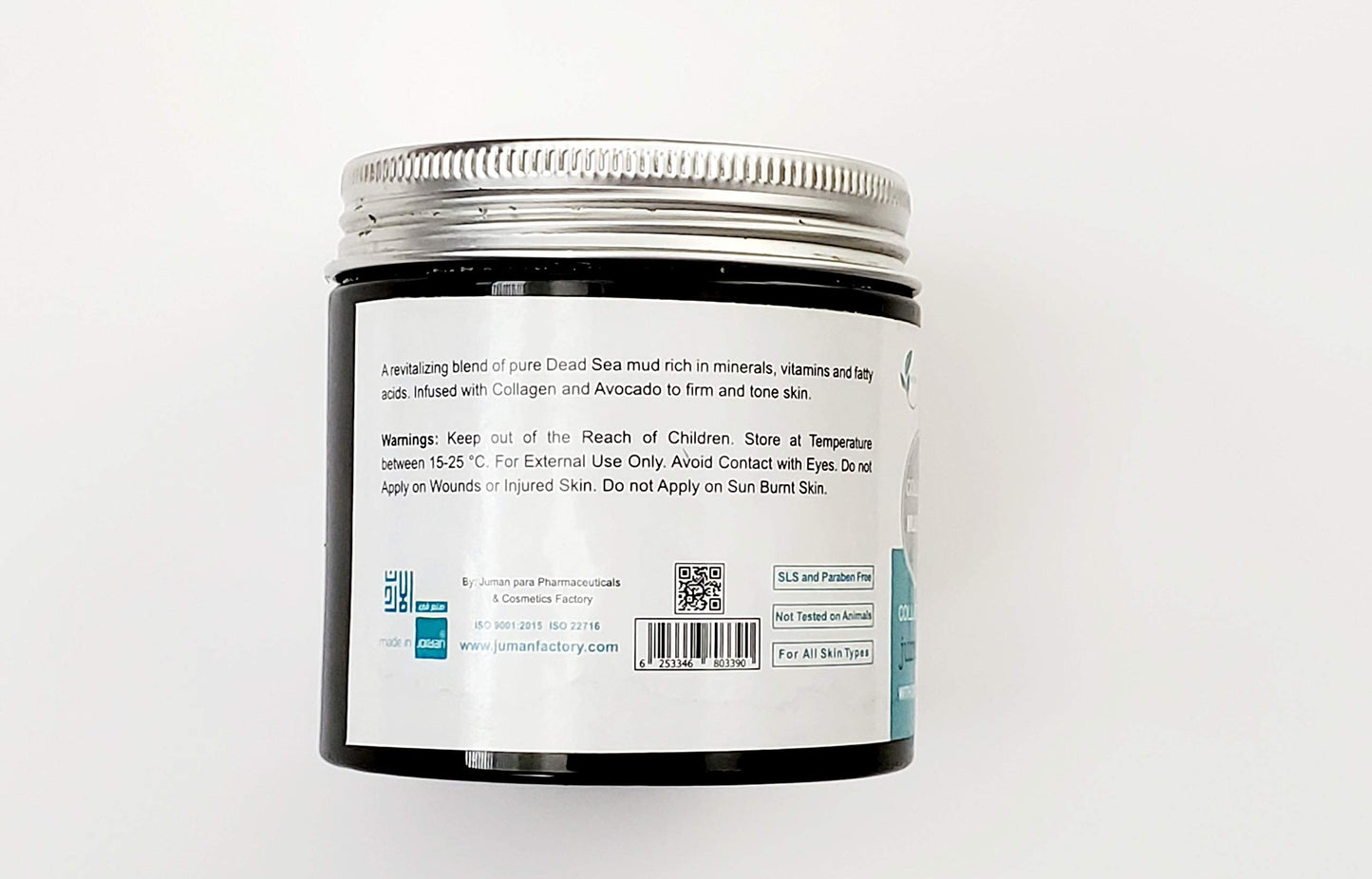 Reveal Naturals All Natural Juman Dead Sea Mud Mask infused with Avocado & Dead Sea Minerals 11.9 oz. Minimizes Pores. Tone Skin. Reduces Excess Beauty & Personal Care Reveal Naturals