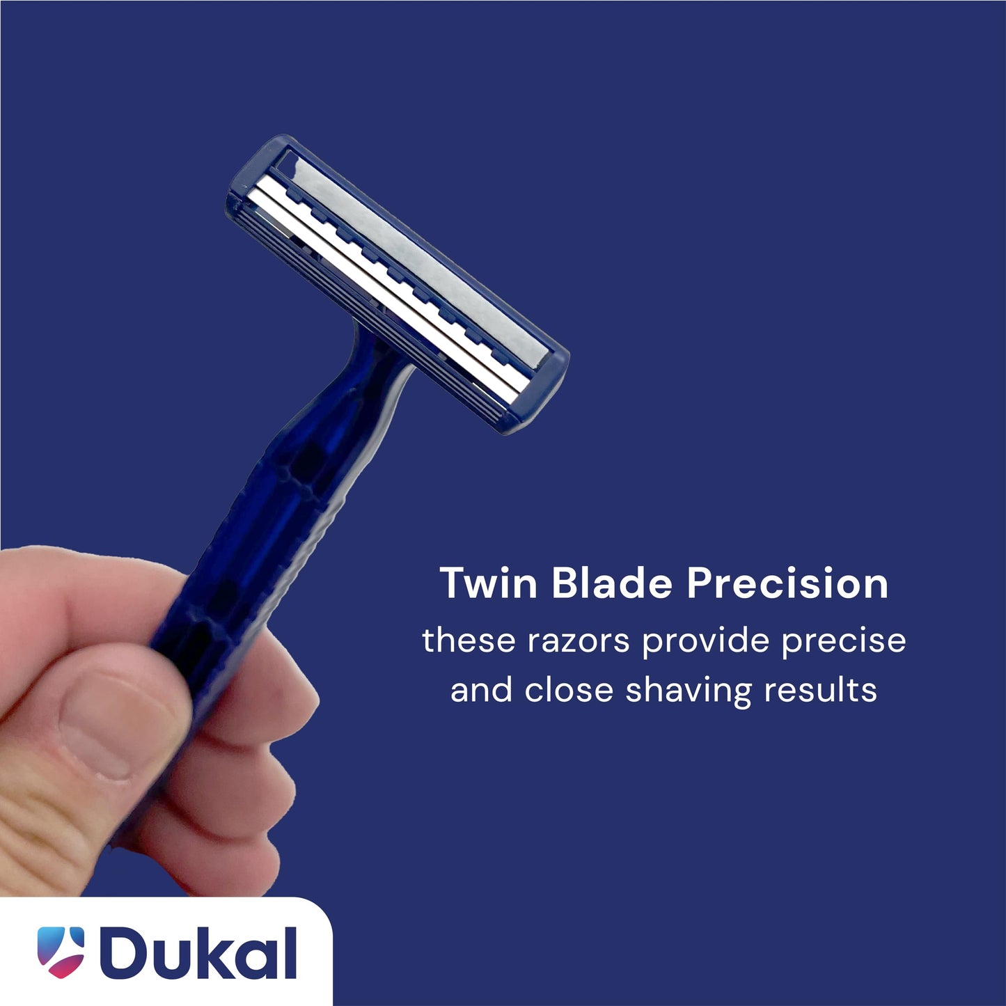 Dukal DR3879 Dawn Mist Grip-N-Glide Razor, Twin Blade, Blue Handle, Pack of 2000 Beauty and Personal Care Dukal