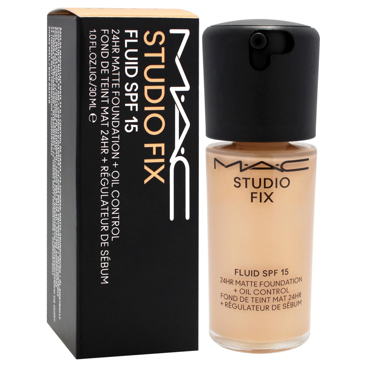 Studio Fix Fluid SPF 15 24Hr Matte Foundation Plus Oil Control - NC25 by MAC for Women - 1 oz Foundation Beauty & Personal Care MAC