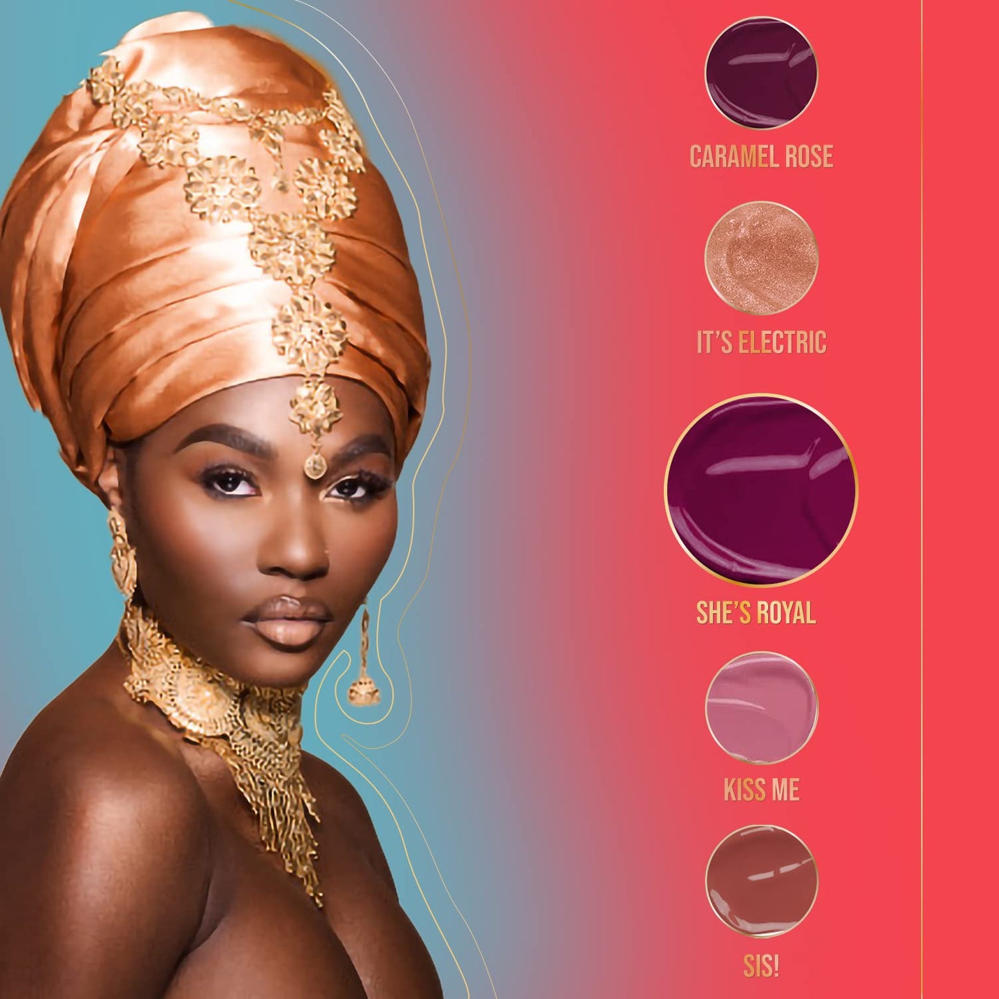 Juvia's Place Lip Gloss Reflect Shes Royal, Cool-Toned Berry, Long Lasting Hydrating The Reds & Berries 16 oz, Beauty & Personal Care Juvia's Place