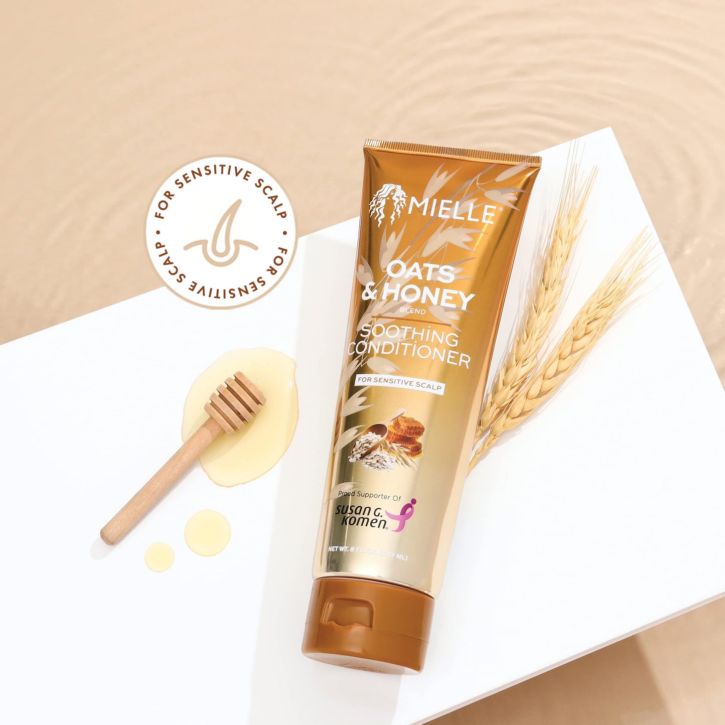 Mielle Organics Oats & Honey Soothing Conditioner Beauty & Personal Care Mielle