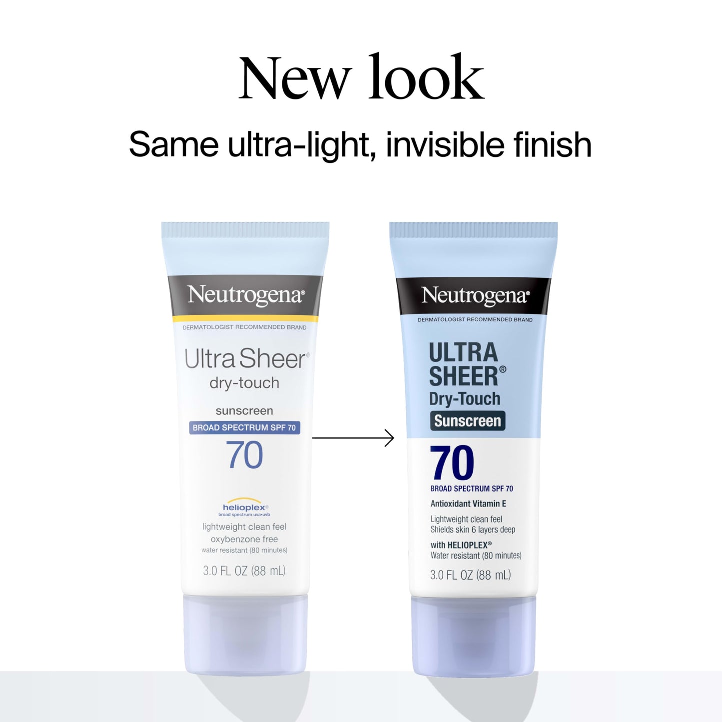 Neutrogena Ultra Sheer Dry-Touch Sunscreen Lotion SPF 70, Broad Spectrum, Water Resistant 80 Min, Oil-Free, Oxybenzone-Free, Non-Comedogenic, Matte Beauty & Personal Care Neutrogena