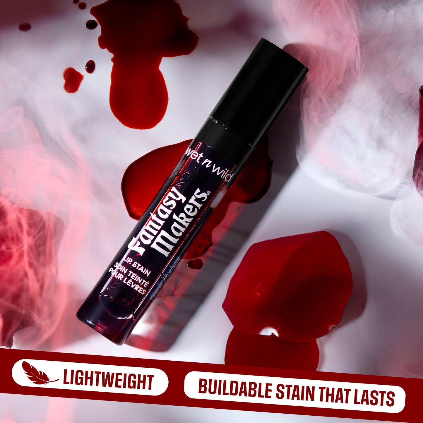 wet n wild Halloween Fantasy Makers Lip Stain, Long lasting Buildable Color, Weightless Formula, Cruelty-Free - Vampire's Bite Beauty & Personal Care wet n wild
