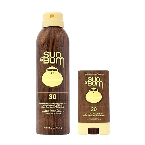 Sun Bum Sun Bum Original Spf 30 Sunscreen Spray and Face Stick vegan and Reef Friendly (octinoxate & Oxybenzone Free) Broad Spectrum Moisturizing Beauty & Personal Care Sun Bum