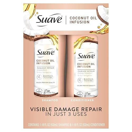 Suave Coconut Oil Infusion Damage Repair | Shampoo 1-18oz and Conditioner 1-18oz Beauty & Personal Care Suave