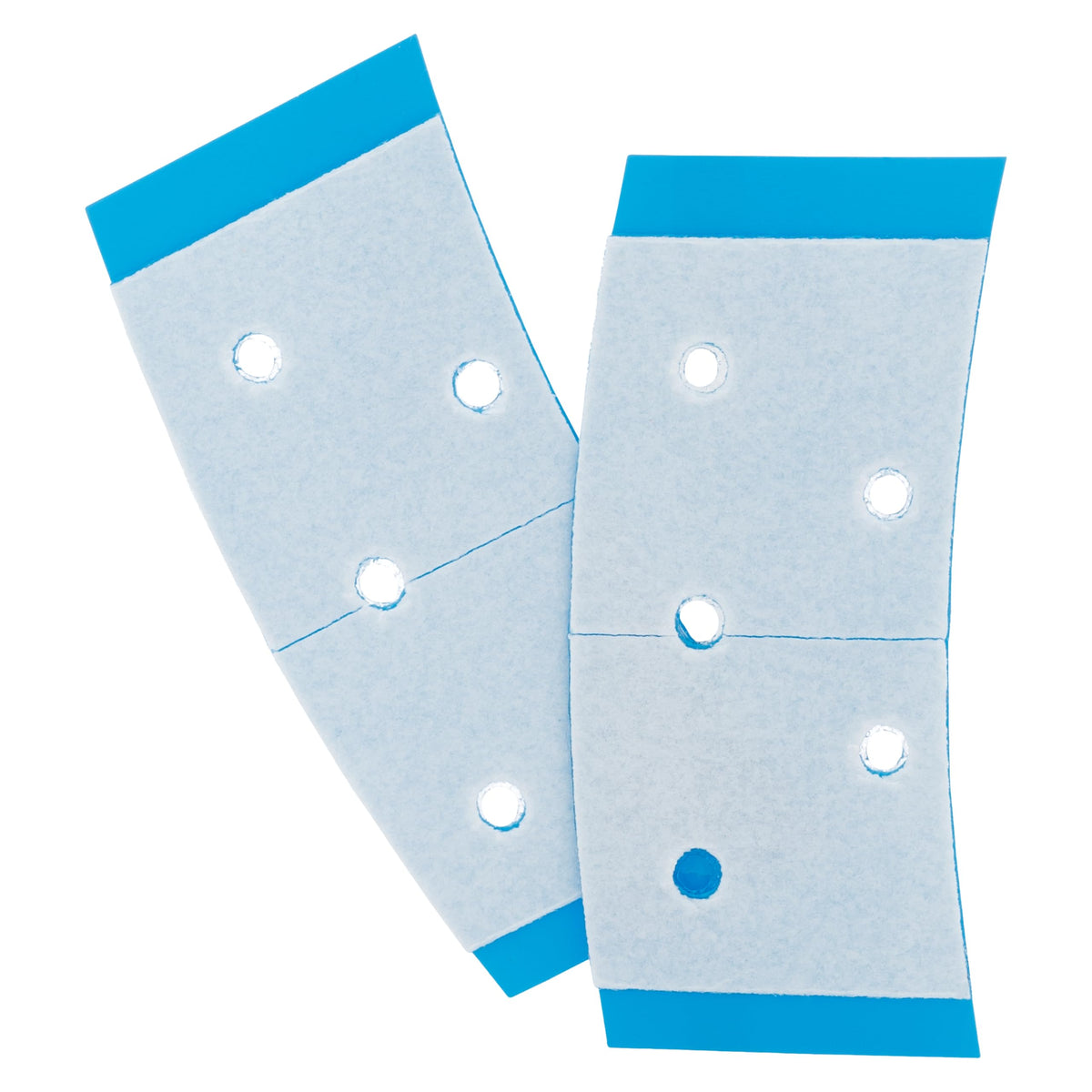 Walker Tape Extenda-Bond Plus Blue Mini Tabs 3/4" x 1 1/2", Breathable Double Sided Wig Tape for Lace Systems, Toupees, and Tape in Hair Extensions