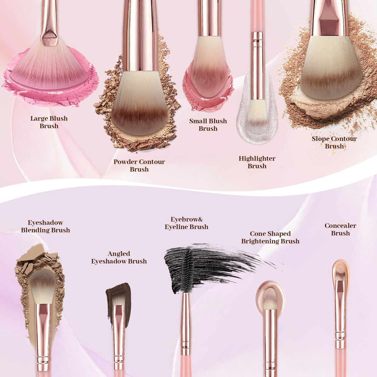 80PCS Makeup Brushes, Makeup Brush Set Professional Makeup Kit Multi-functional Makeup Tool Set with Case Facial Makeup Accessories,Brush Set Eye
