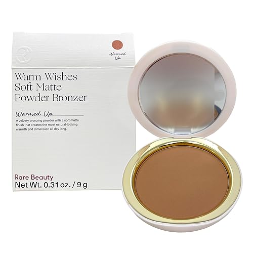 Rare Beauty Warm Wishes Soft Matte Powder Bronzer - Warmed Up Shade, 0.31 Oz, Matte Finish, Buildable, Vegan Formula, Face Bronzer Beauty & Personal Care Rare Beauty
