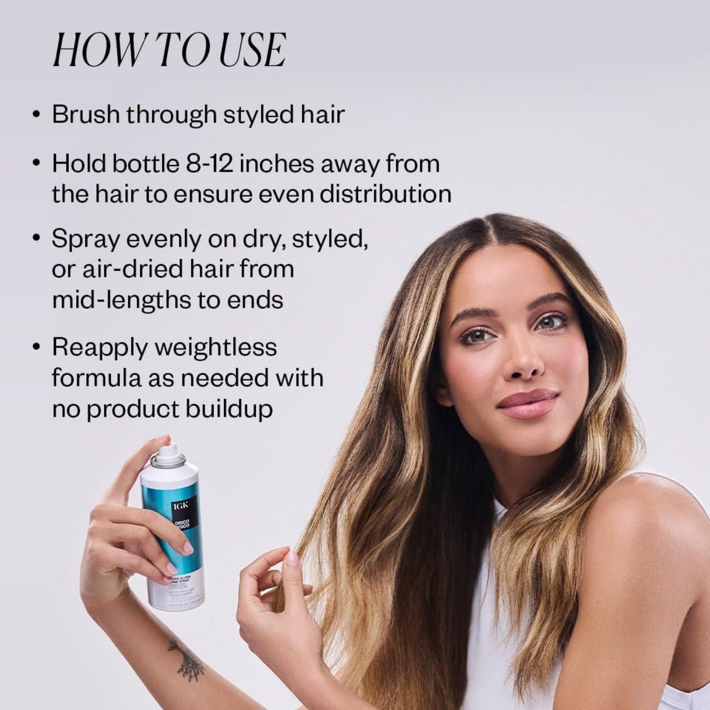 IGK Disco Disco Clear Gloss Shine Spray | Weightless Glassy Shine with a Soft Non-Greasy Finish | UV Protection Finishing Spray | 5.3 Oz Beauty & Personal Care IGK