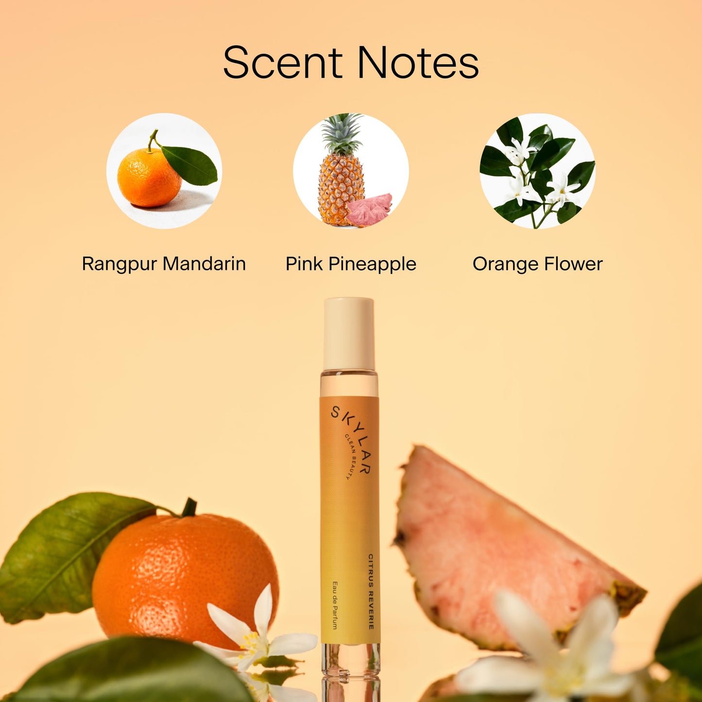 Skylar Citrus Reverie Travel Spray for Women - Mini Fruity Citrus Perfume, Mandarin, Blood Orange & Pineapple Notes - Hypoallergenic, Vegan, Clean Beauty & Personal Care Skylar