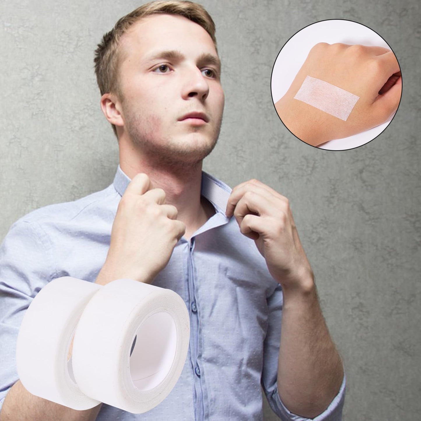 beinkmake 8 Rolls Shirt Collar Protectors Adhesive Sweat Pads Invisible Neck Liner Protector Against Sweat Stain for Women and Men Beauty and Personal Care beinkmake