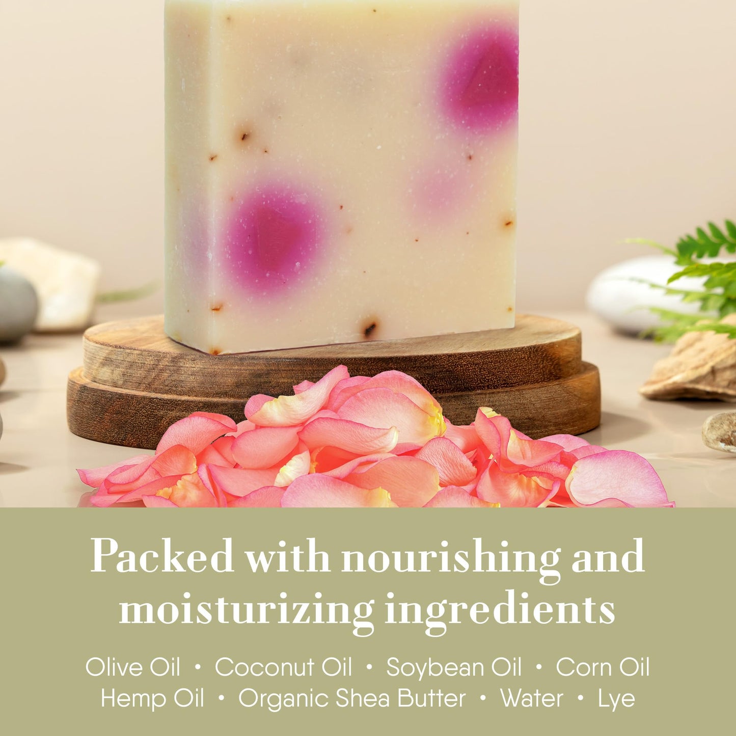 360Feel Hydrangea Soap - Made in The USA - Castile Handmade All Natural Cold Processed - Infused with Hydrangea Scent for Gentle Cleanse & Rich Beauty & Personal Care 360Feel