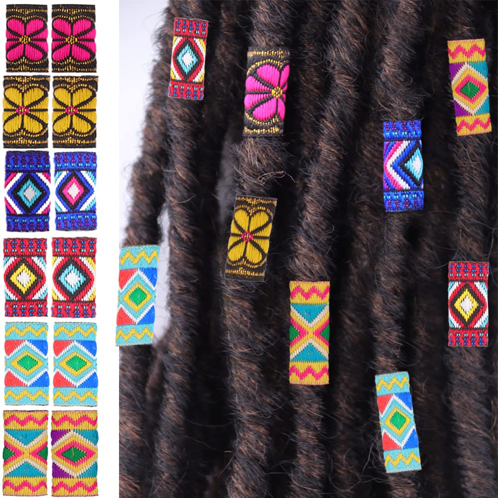 NA 22Pieces Fine Dreadlock Includes 12Pieces Fabric Dreadlock Beads Hair Accessories Fashion Braiding Tubes Dreadlock Beads Hair Decoration and 10 Beauty & Personal Care N\A