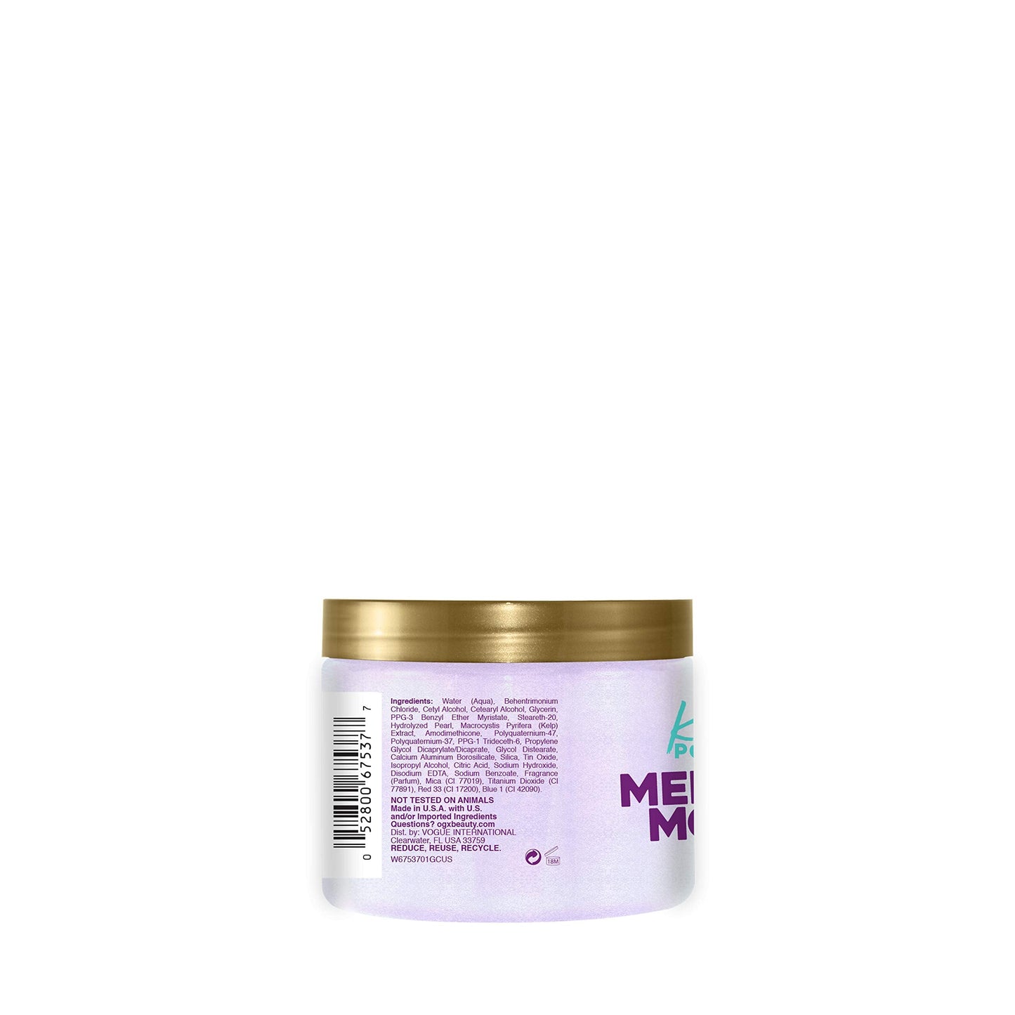 OGX Kandee Johnson Collection Mermaid Moisture Deep Conditioning Hair Mask for Color-Treated Hair, Sulfate-Free Surfactants Moisturizing Treatment Beauty & Personal Care OGX