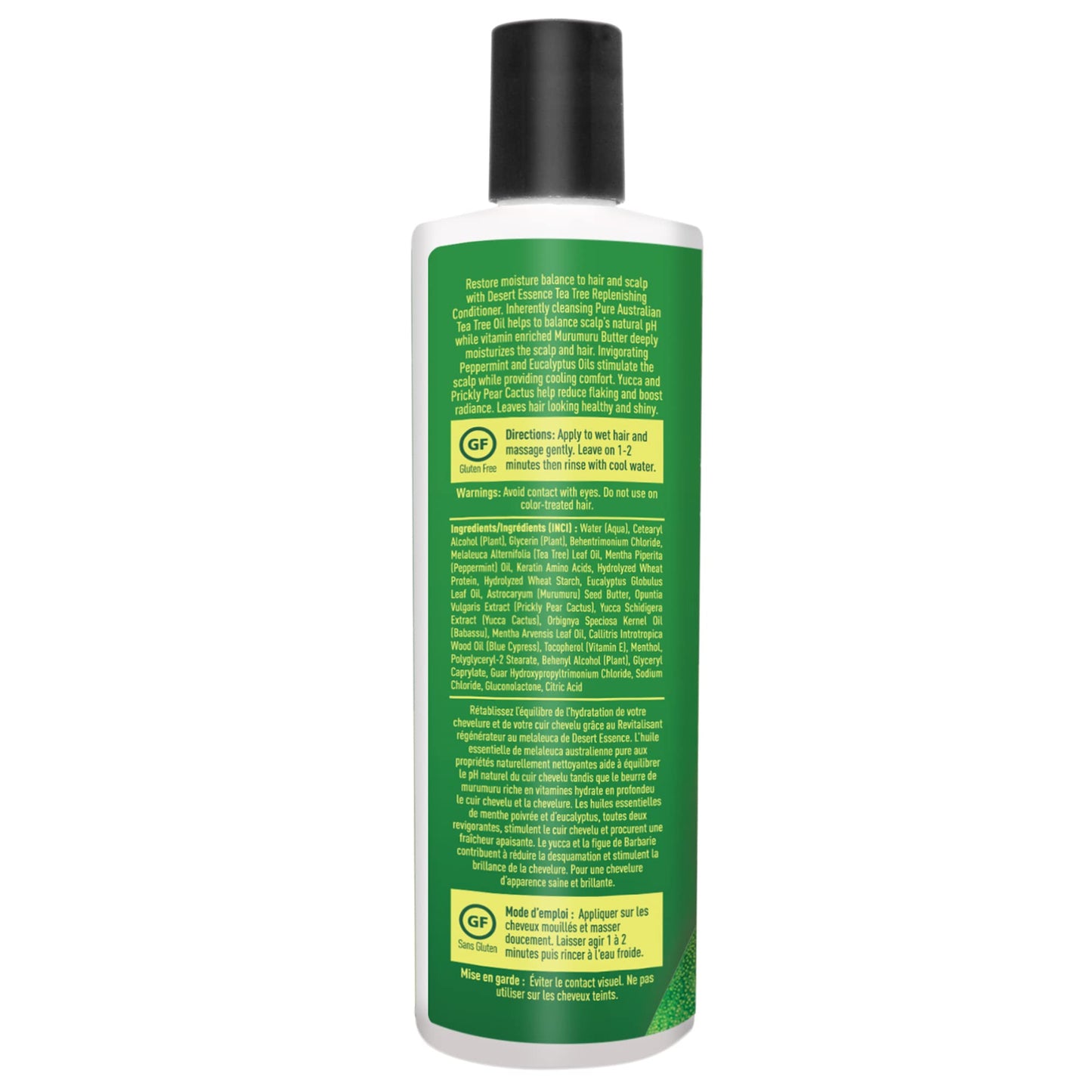 Desert Essence Tea Tree Replenishing Shampoo and Conditioner Bundle - 12.7 Fl Ounce - Therapeutic - Peppermint & Yucca - All Skin Types - Tea Tree Oil Beauty & Personal Care Desert Essence