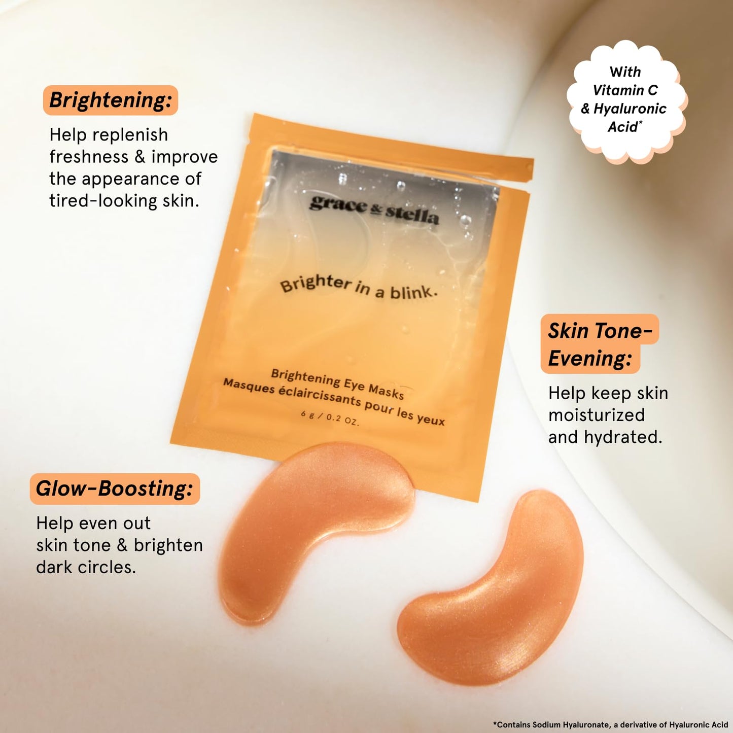 grace & stella New Brightening Eye Patches for Dark Circles (48 Pairs) Beauty and Personal Care grace & stella