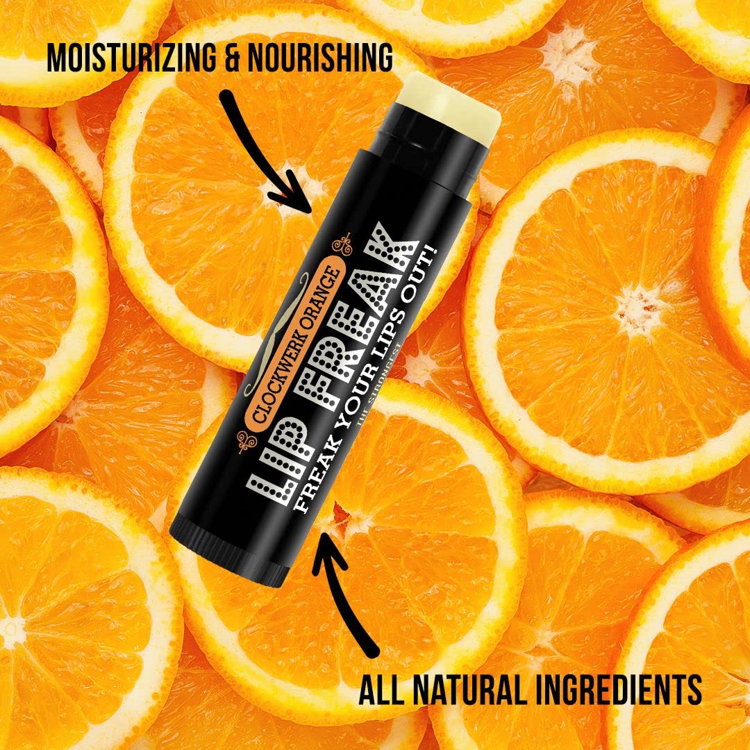 Doctor Lip Bang's BUZZING Lip Balm - Lip Freak - 100% All Natural - Cruelty Free - Clockwerk Orange - 2 Pack Beauty and Personal Care Doctor Lip Bang's