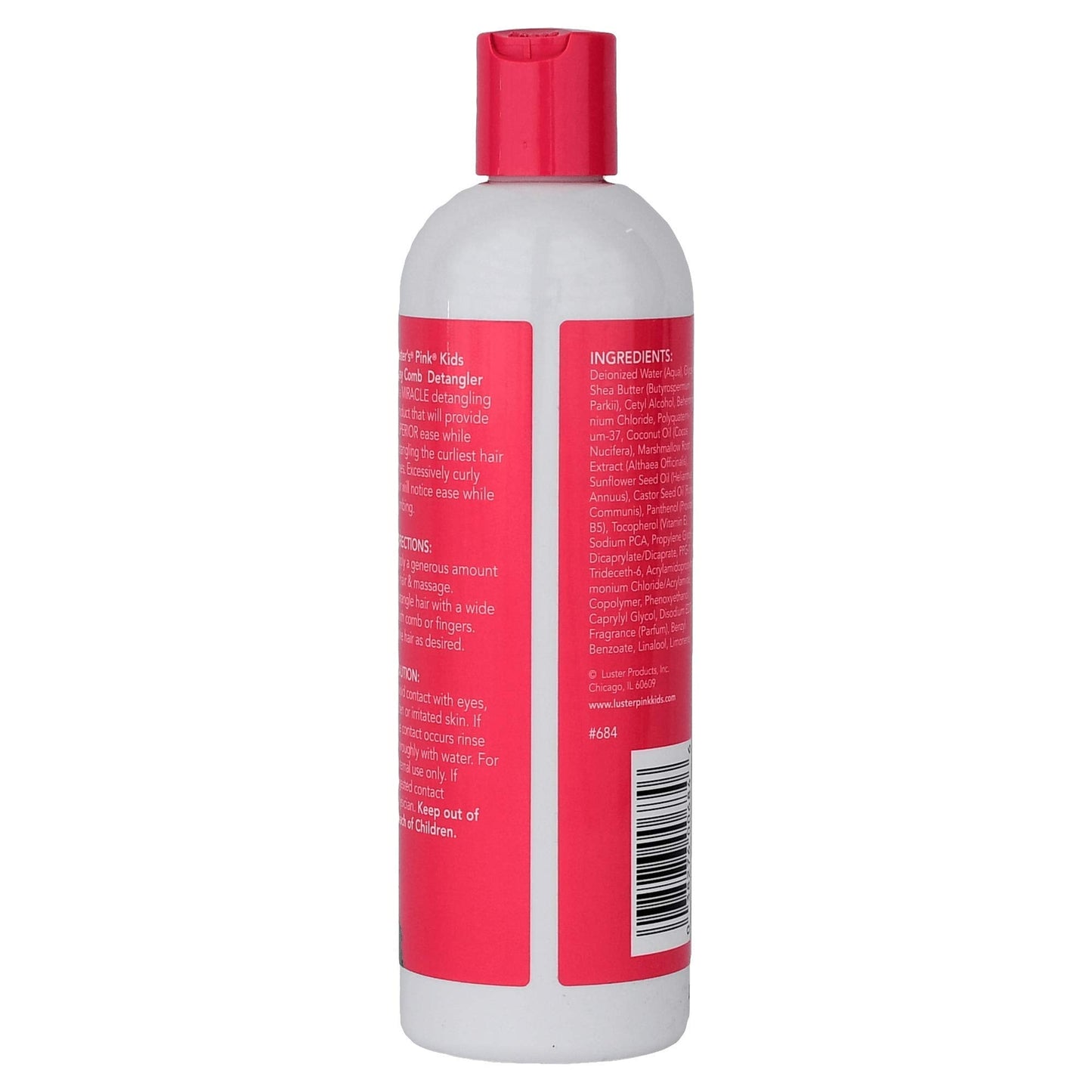 Luster's Pink Kids Easy Comb Detangler, 12 Ounce Made with Castor Oil, Coconut Oil and Shea Butter. Beauty & Personal Care Luster's